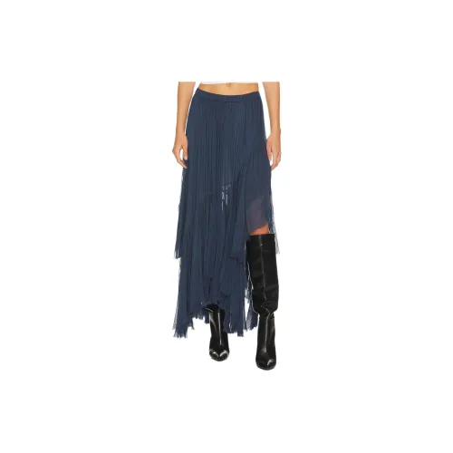 FREE PEOPLE Casual Long Skirts Women's Blue