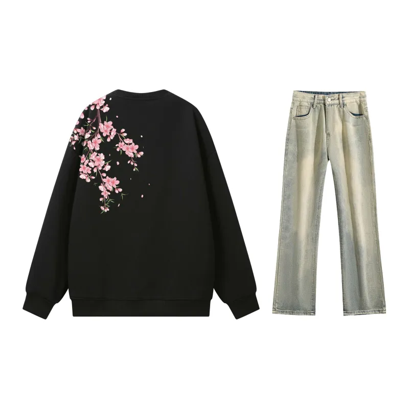 SUNSETMONENT Sweatshirt Set Unisex-19