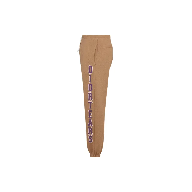 Denim Tears X DIOR Tears Knitted Sweatpants Men Beige-2