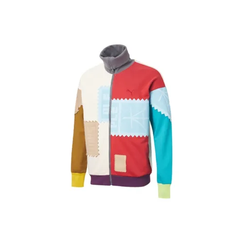 PUMA Knitwear Men Egg Wine Color