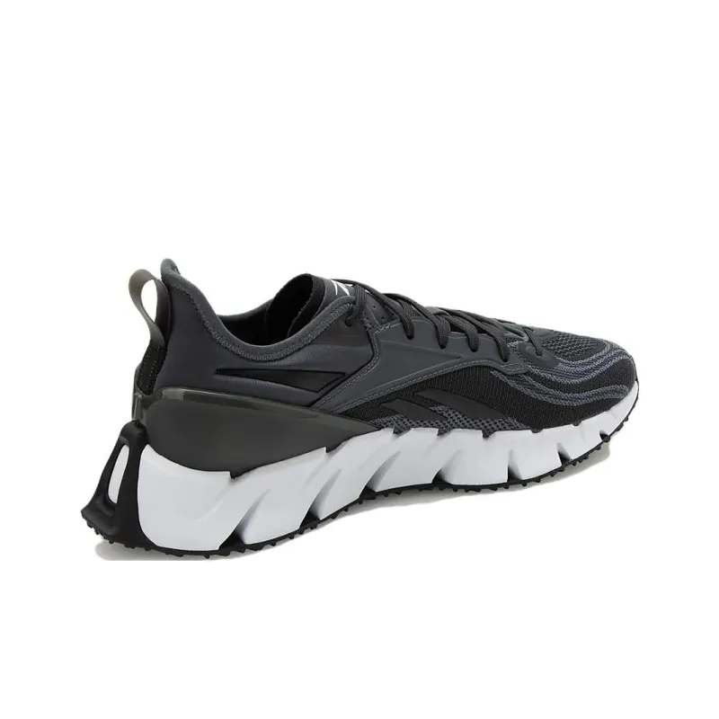 Reebok Zig Kinetica Anti Slip Wear Resistant Low Top Casual Running Shoes Unisex Gray-3
