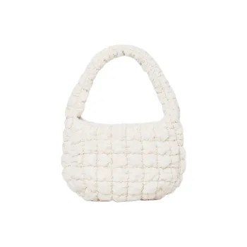 COS Polyester Cloud Bag One Shoulder Handbags Mini Women's Ecru