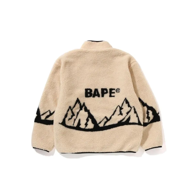 Bape Bape Mountain Relaxed Fit Boa Jacket-1