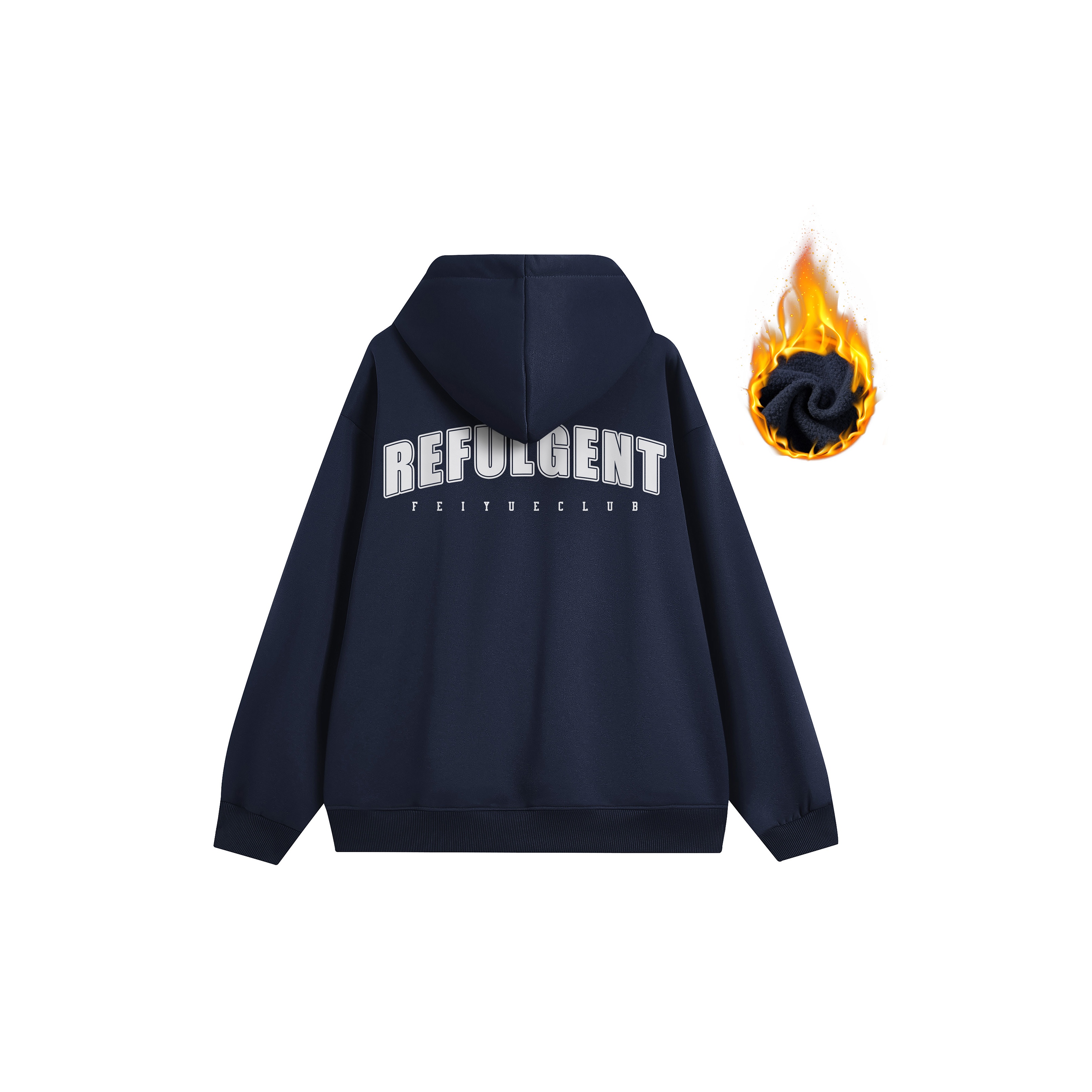 Feiyue Sweatshirts Unisex Navy Blue 2XL - POIZON