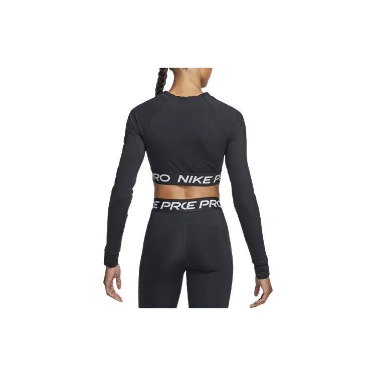 Nike Pro Women's Dri FIT Cropped Long Sleeve Top-1