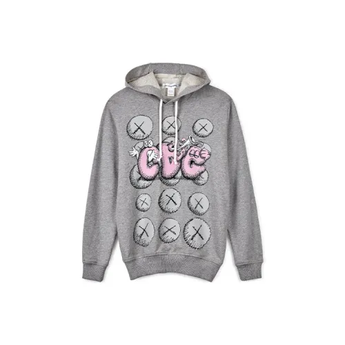 Kaws X CDG Sweatshirts Unisex Gray