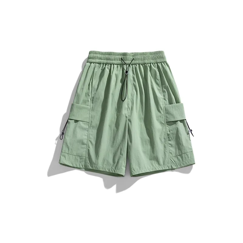 PAINT STAIN Cargo Shorts Unisex Black-20