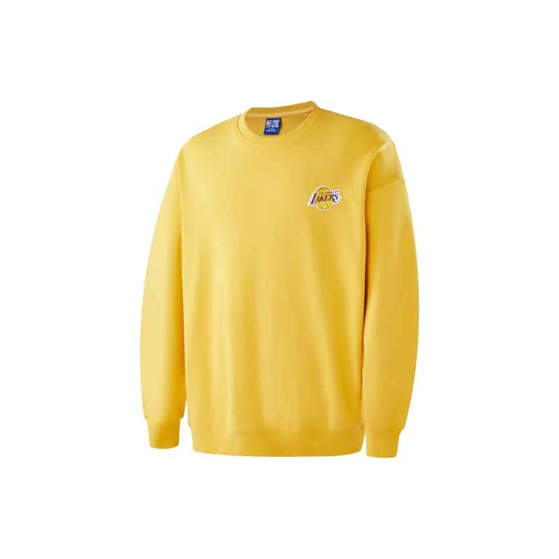 NBA Team Culture Series Sweatshirts Unisex Yellow-1