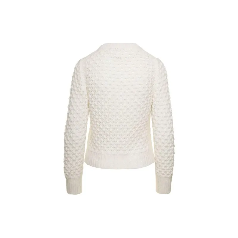 Fabiana Filippi Perforated Mesh Knitted Jumper-1