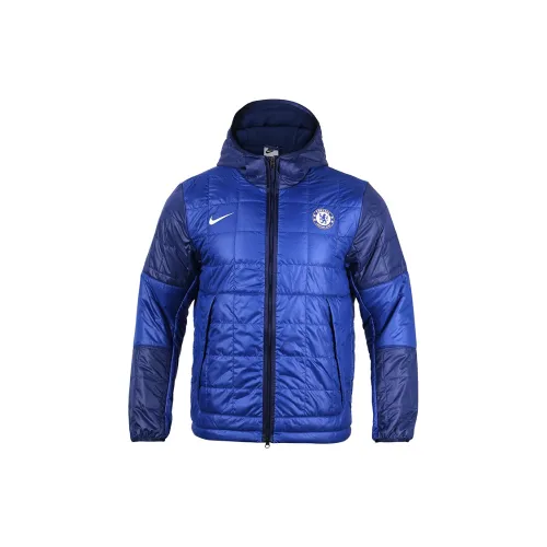 Nike Puffer Jackets Men Blue/White