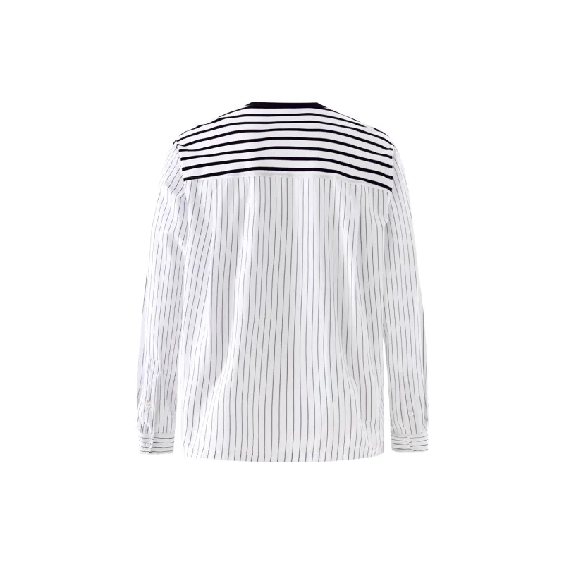 TOKUHON T Shirts Men Black White Stripes-1