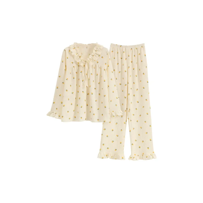 Mulong Family Pajama Set Women's Apricot-0