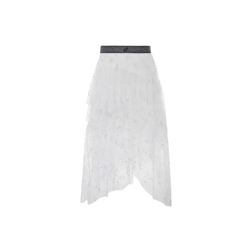 D'zzit Casual Long Skirts Women's White