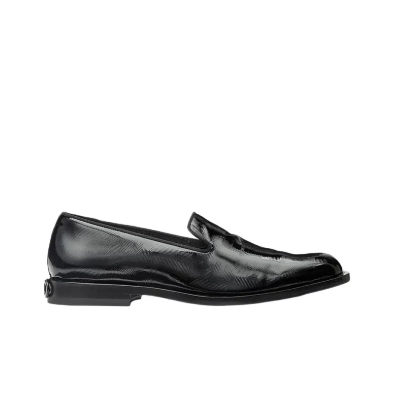 FENDI O'Lock Loafers Men's Black-1