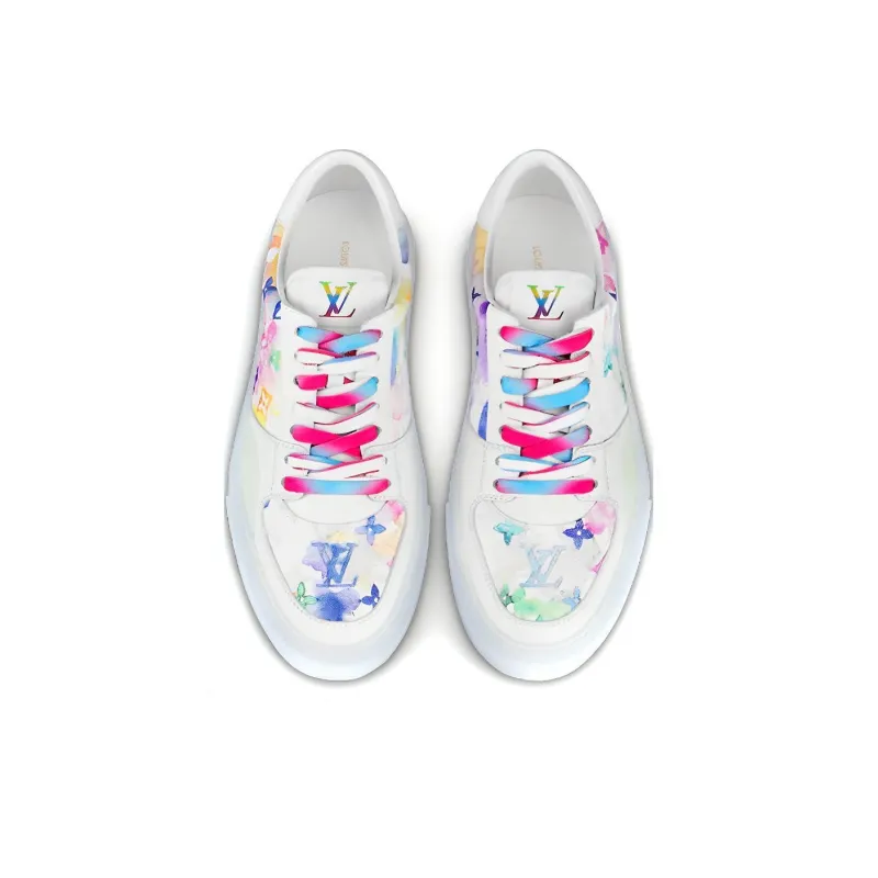 LOUIS VUITTON Ollie Sneakers 'White With Colorful Monogram'-2