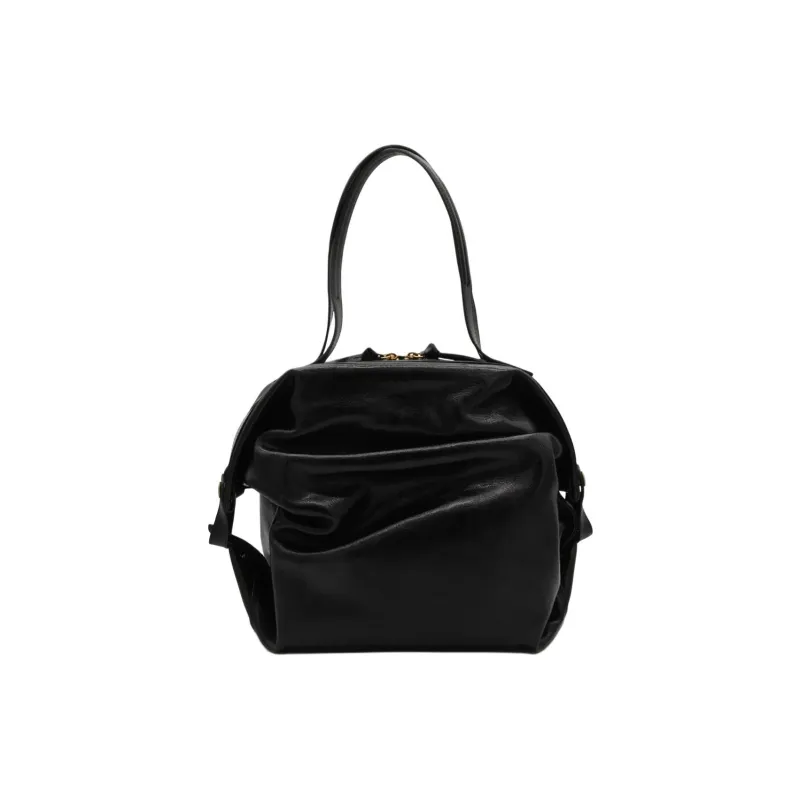 Vivienne Westwood Cow Leather Handbag Unisex Black-5