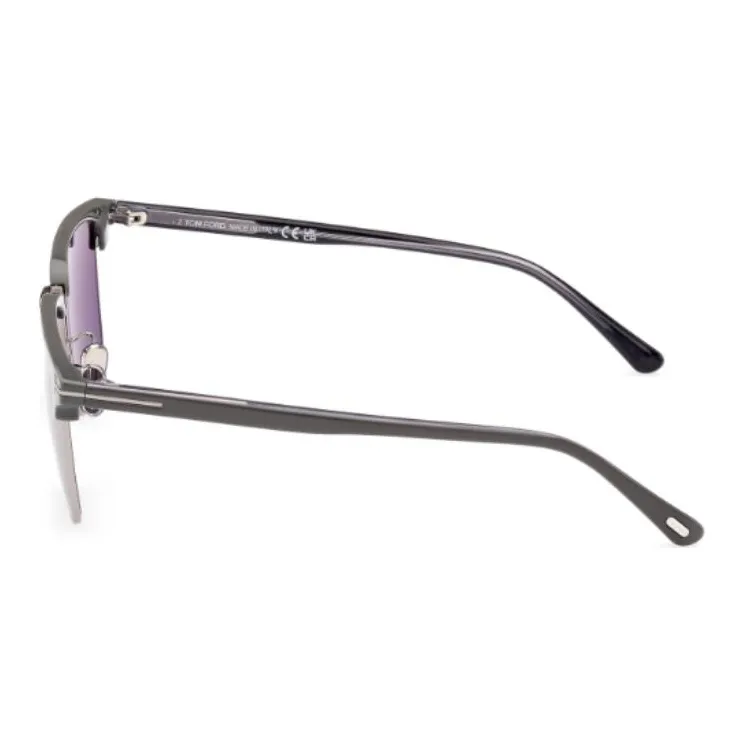 TOM FORD Plastic Square Sunglasses Men's Black-1