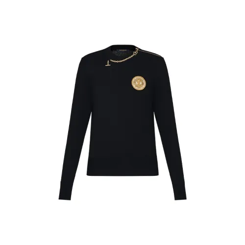 LOUIS VUITTON New Quarterly Products Of LV Cashmere Sweaters Women's Black