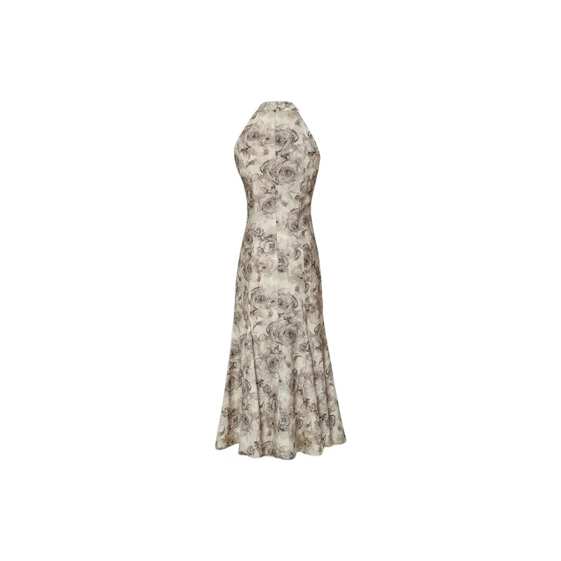 Duffy Fashion Sleeveless Dress Women's Light Tea Brown-1