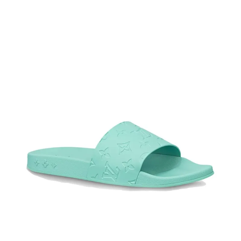 LOUIS VUITTON Waterfront EVA Abrasion-Resistant Slide Slippers Men's Green-1
