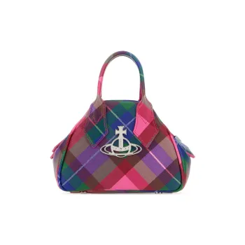Vivienne Westwood Mini Yasmine Checked Tote Bag
