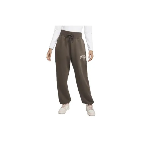 Nike Knitted Sweatpants Women's Olive Brown