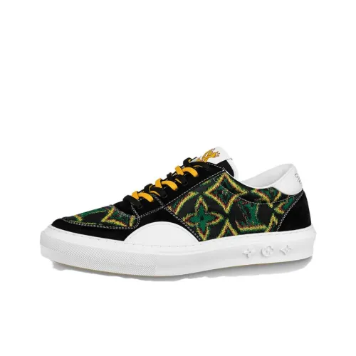 LOUIS VUITTON Ollie Sneakers 'Black Green Yellow'