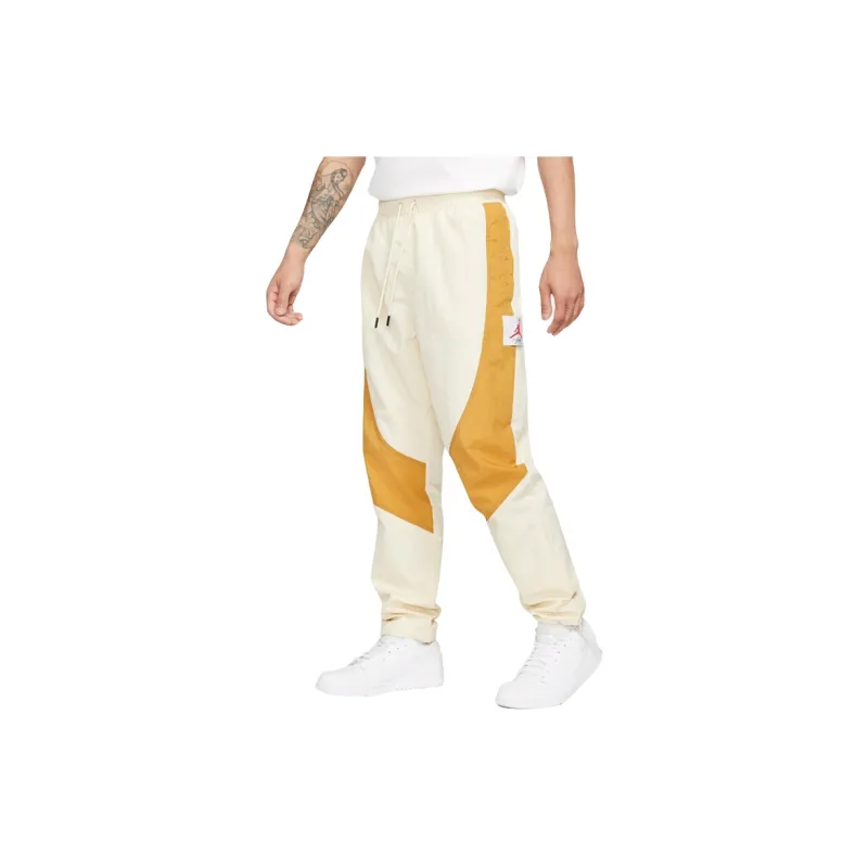 Jordan Flight Knitted Sweatpants Men's Yellow-3