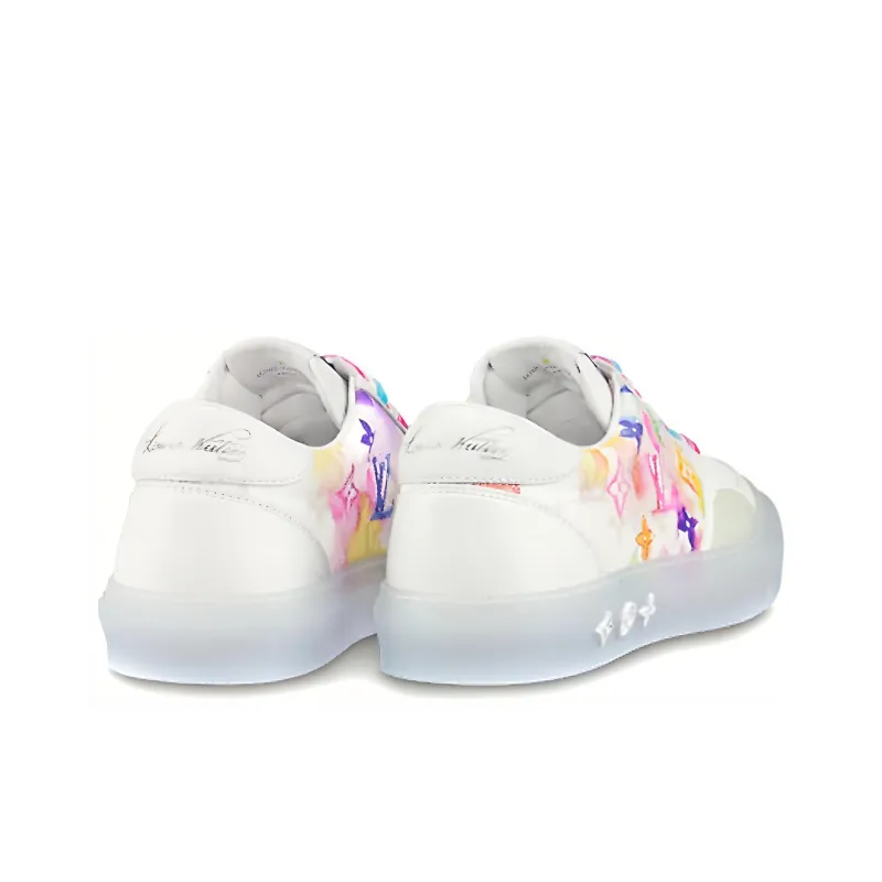 LOUIS VUITTON Ollie Sneakers 'White With Colorful Monogram'-3