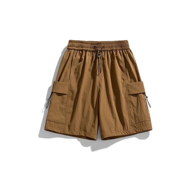 PAINT STAIN Cargo Shorts Unisex Black-24