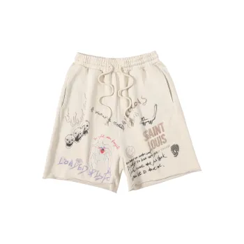 SSSAINT LOUIS Casual Shorts Unisex White