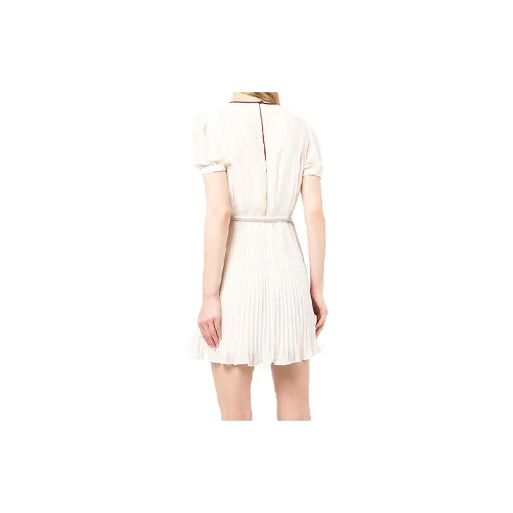 Self-portrait Short-Sleeved Dresses Women's White-1