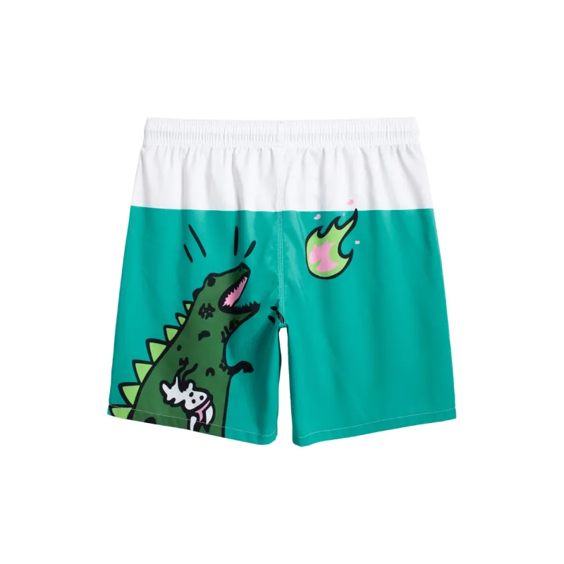GAILANG Beach Shorts Men White-1