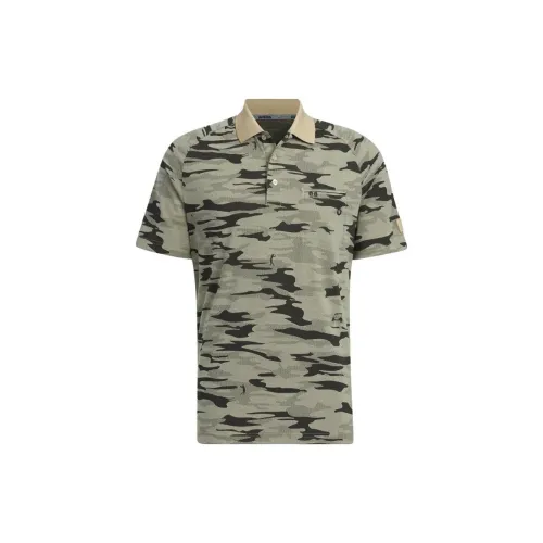 Adidas Shirts Men Green Camouflage