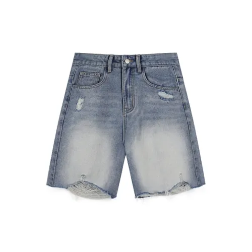 DANGEROUSPEOPLE Denim Shorts Unisex Blue