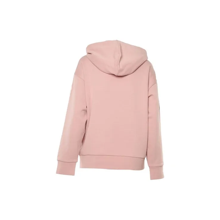 Moncler Women's Metallic Spray Effect Logo Print Hoodie Petal Pink-1