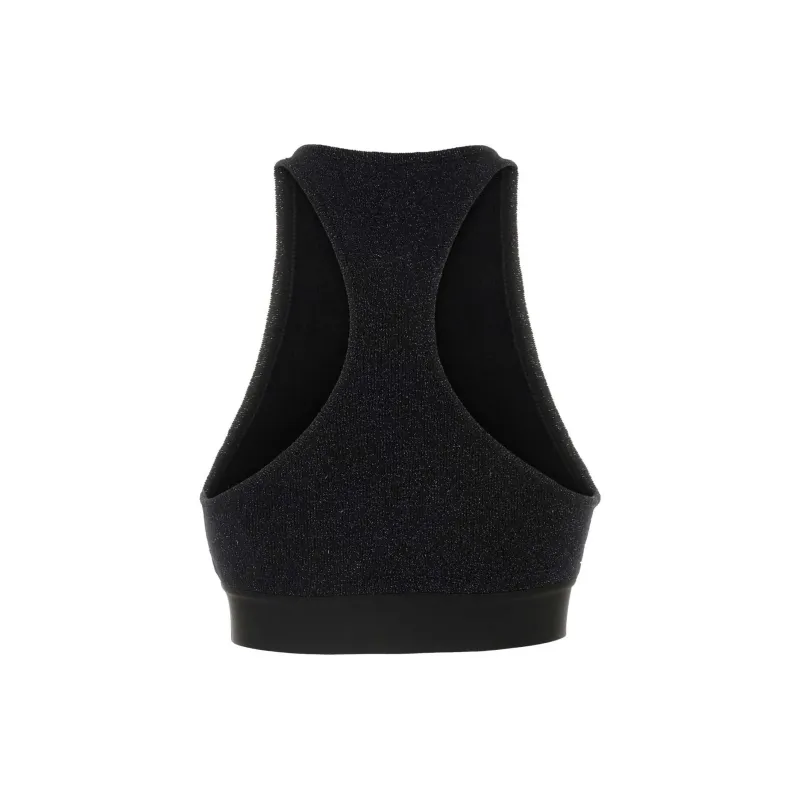 PALM ANGELS Sleeveless Cropped Knitted Top-1