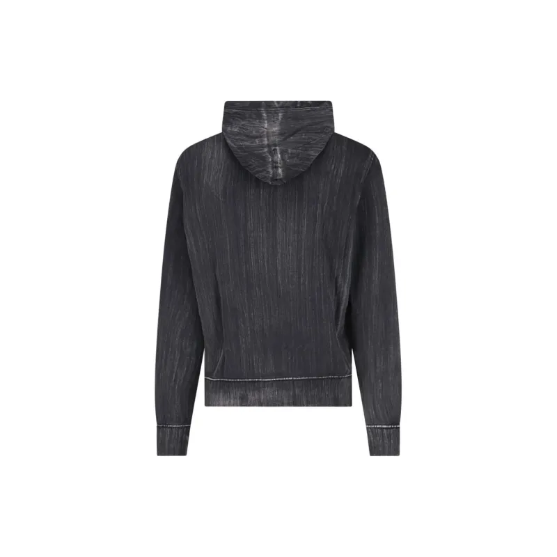DIESEL Logo Patch Drawstring Hoodie-1