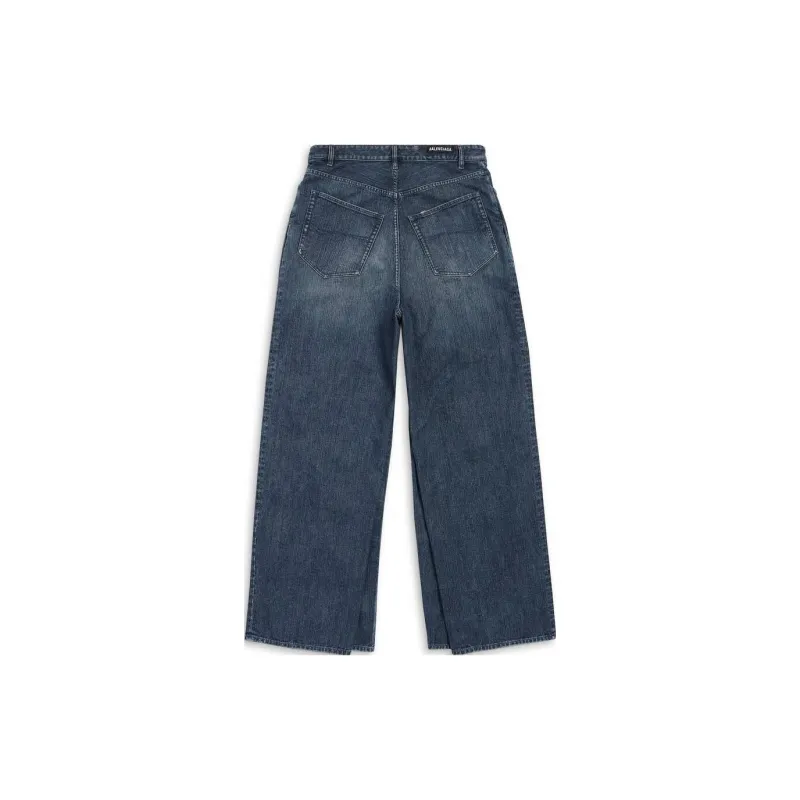 Balenciaga Jeans Loose Fit Style Unisex Dark Blue-1