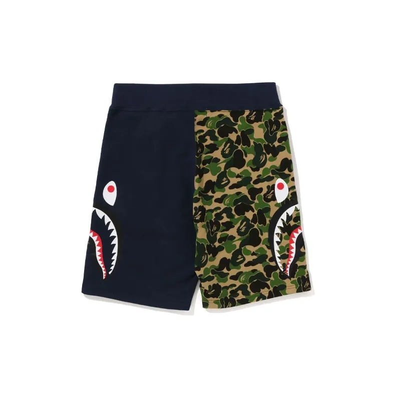 Bape Abc Camo Side Shark Sweat Shorts-5