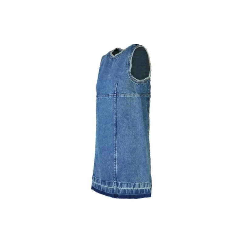 MOSCHINO Jeans Sleeveless Denim Mini Dress-2