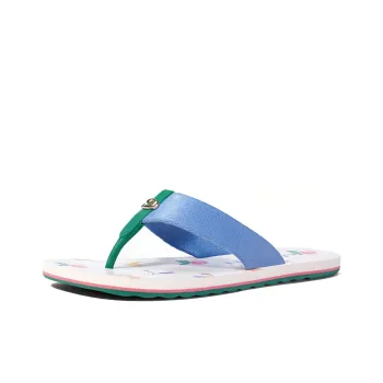 COACH Odor-Resistant Flip Flops Women's Blue Green
