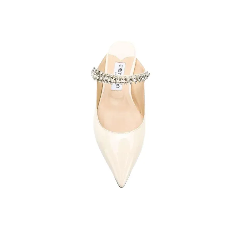 Jimmy Choo Bing Closed Toe Slippers Women's Linen-3