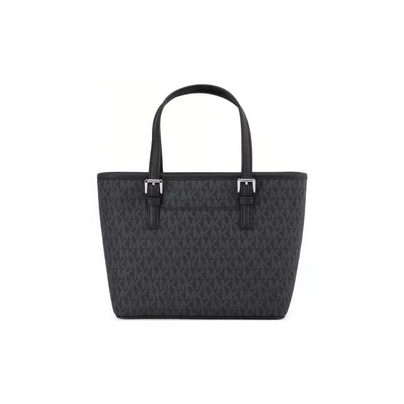 MICHAEL KORS Jet Set PVC Tote Bag, Shopping Bag, Handbag, Shoulder Bag, Crossbody Bag Mini Women's Black-5