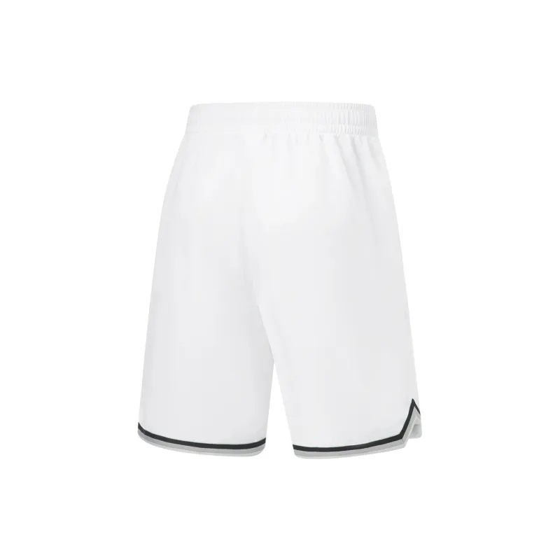 LiNing CBA Collection Professional Basketball Collection Basketball Suit Men's Standard White-5