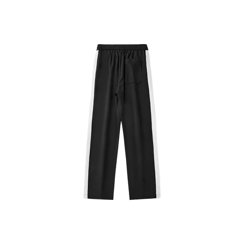 WILD LEADER Casual Pants Unisex Black-1