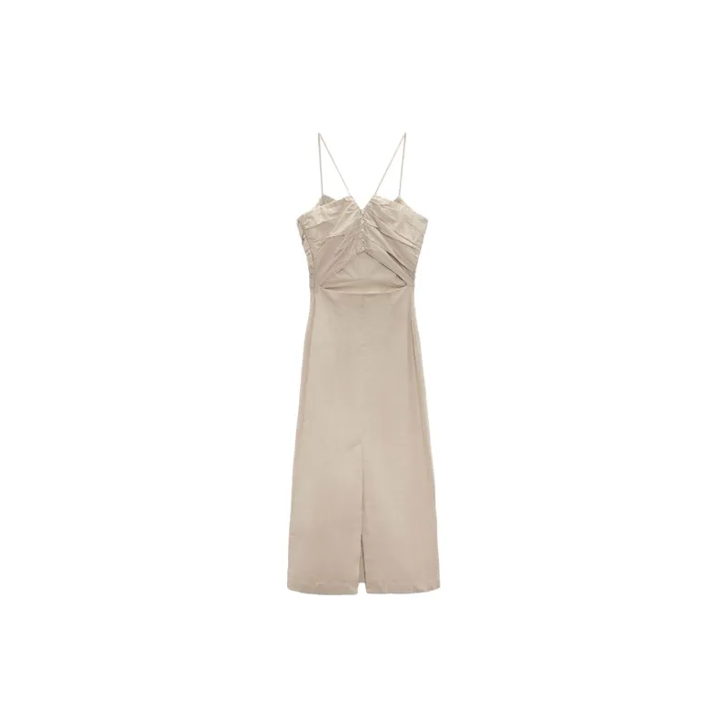 ZARA Slip Dresses Women's Sand-1