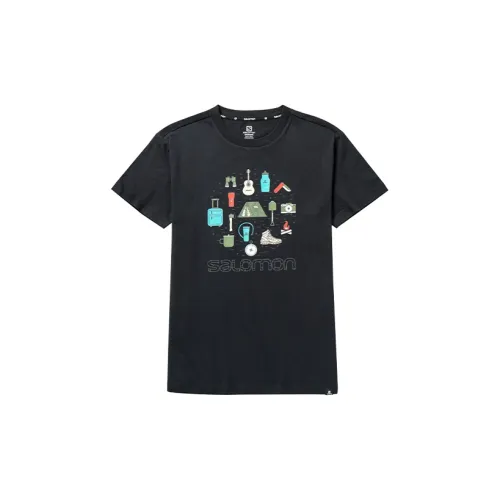 SALOMON T-Shirts Unisex Black