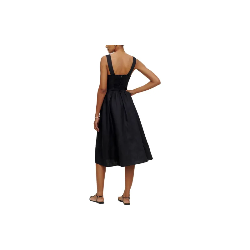Reformation Slip Dresses Women's Black-1