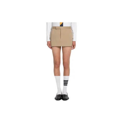 THOM BROWNE Casual Short Skirts Women's Khaki